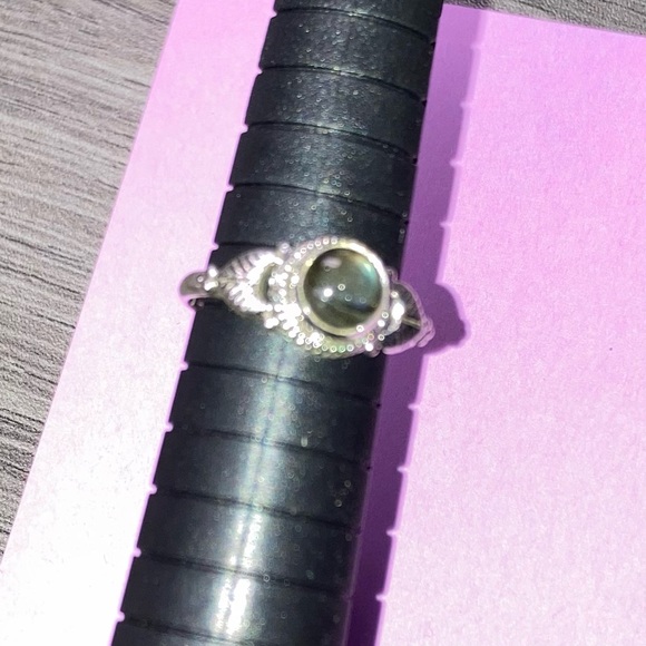 Labradorite Sterling Silver 925 Ladies Sz 6 Filigree Ring New! - Picture 5 of 6